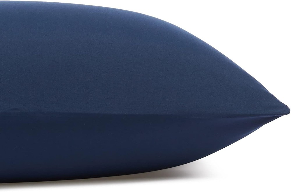 3-Pc Twin Microfiber Bed Sheet Set Navy Blue Deep Pocket 14" Soft Breathable