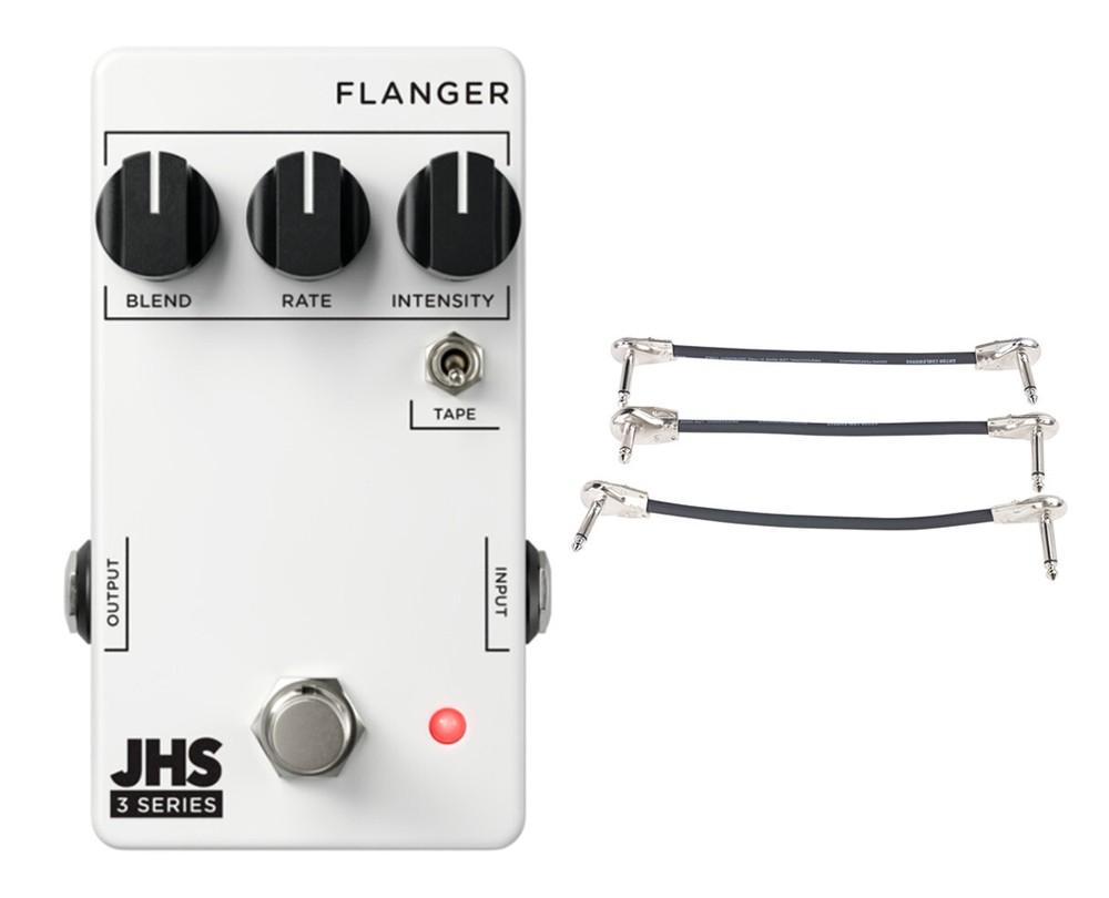JHS 3 Series Flanger + Gator Patch Cable 3 Pack