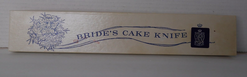 Vintage Bride's Cake Knife with Box