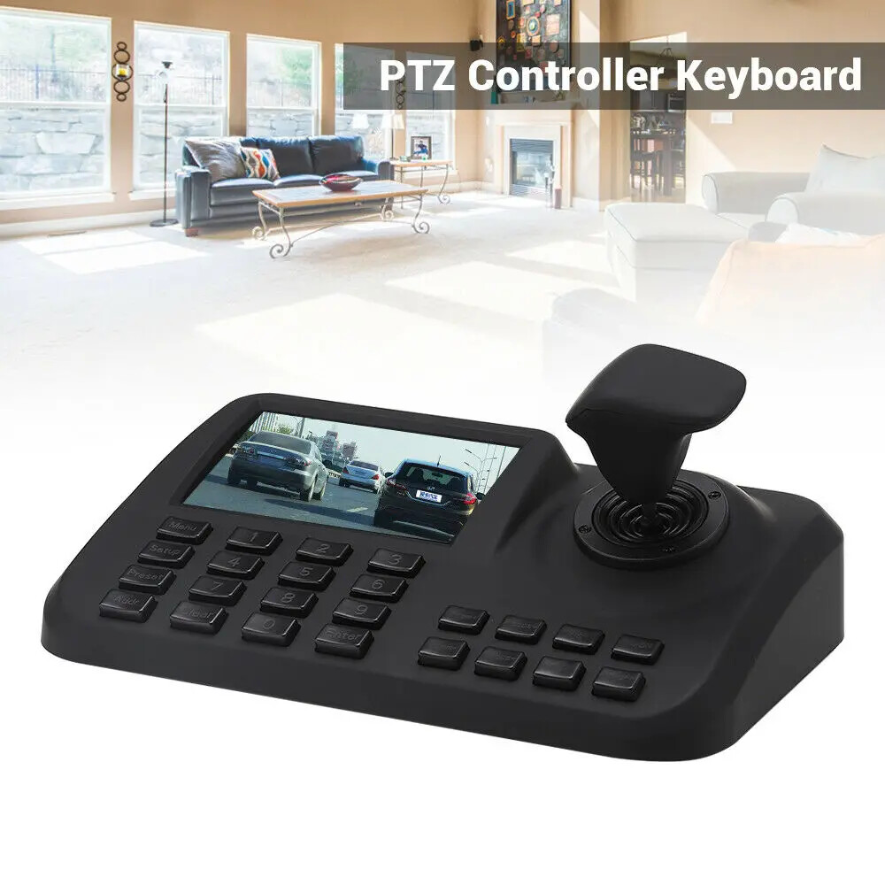 5 Inch LCD Screen Onvif 3D CCTV IP Joystick PTZ Keyboard Controller