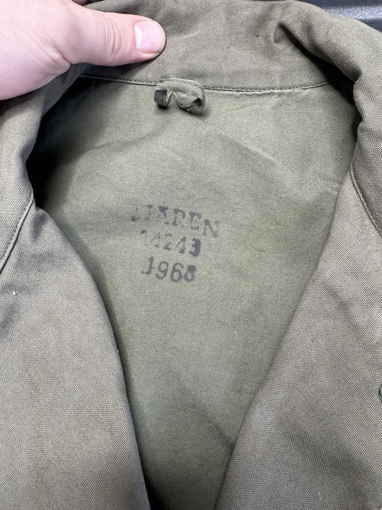 ORIGINAL US ARMY M1943 M43 COMBAT FIELD JACKET Dated