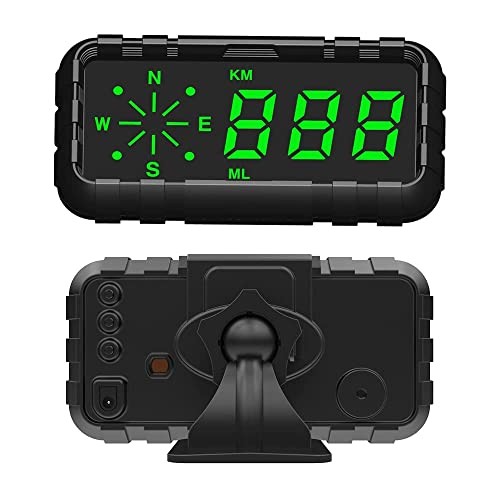 HUD Speedometer Odometer Compass Head Up Display GPS Digital Display Big