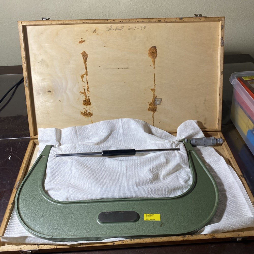 Mauser 10-11” Outside Micrometer With Case & Standard