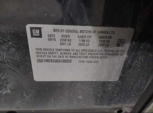 Cadillac XTS Contact Sensor 2016 2017 2018