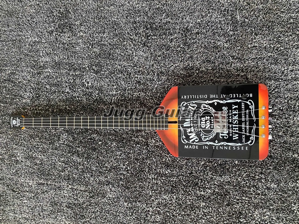 4Strings Michael Anthony Van Helen Bottle Electric Bass Guitar Black Hardware