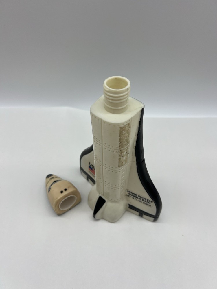 Vintage NASA USA Space Shuttle 10 OZ. Empty Bubble Bath Bottle