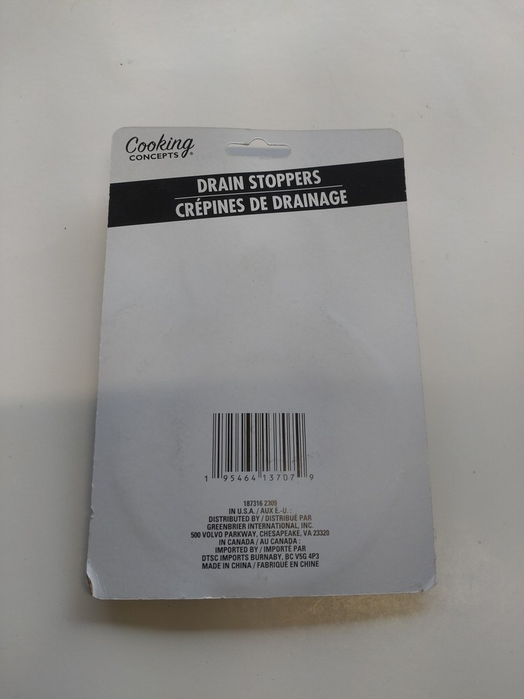 Cooking Concepts Drain Stoppers Kitchen Drain Stop