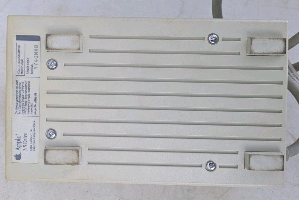 1987 Apple 3.5 Drive With Original Box