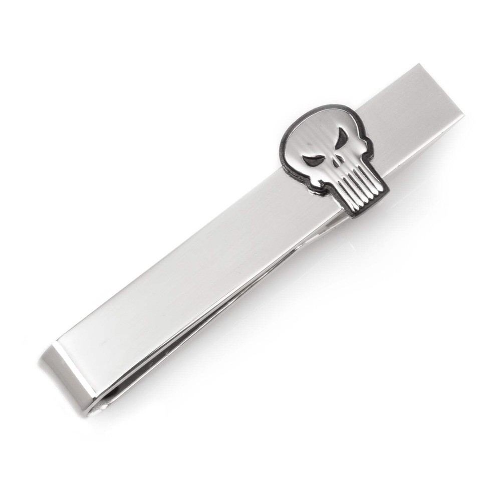 Marvel The Punisher Silver Tie Bar