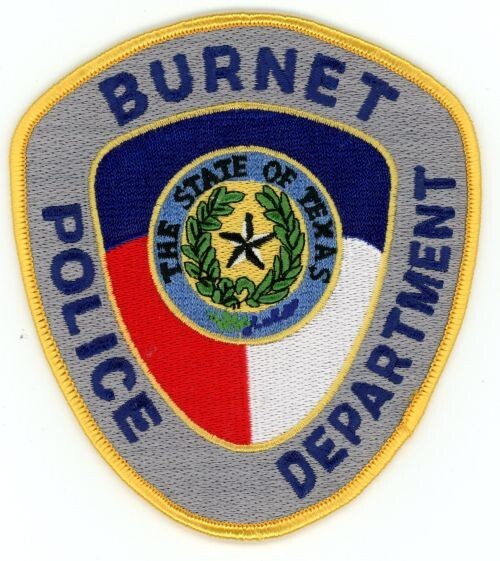 TEXAS TX BURNET POLICE NICE SHOULDER PATCH SHERIFF
