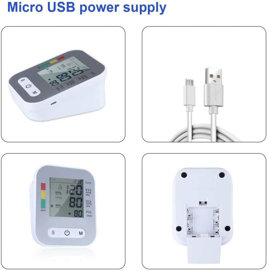 Arm Blood Pressure Monitor Digital BP Cuff Upper Arm Automatic Machine US