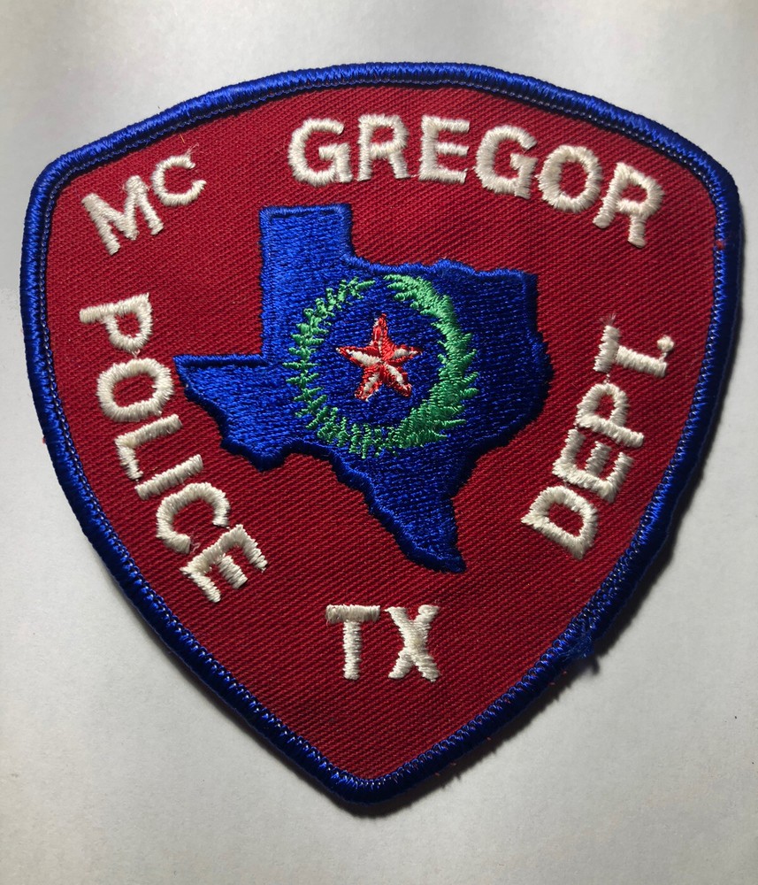 Vintage McGregor Texas Police Patch