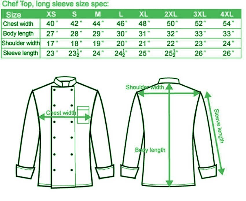 Full Sleeve Double Breasted Jacket Poly Cotton Fabric Restaurant Uniform jacket