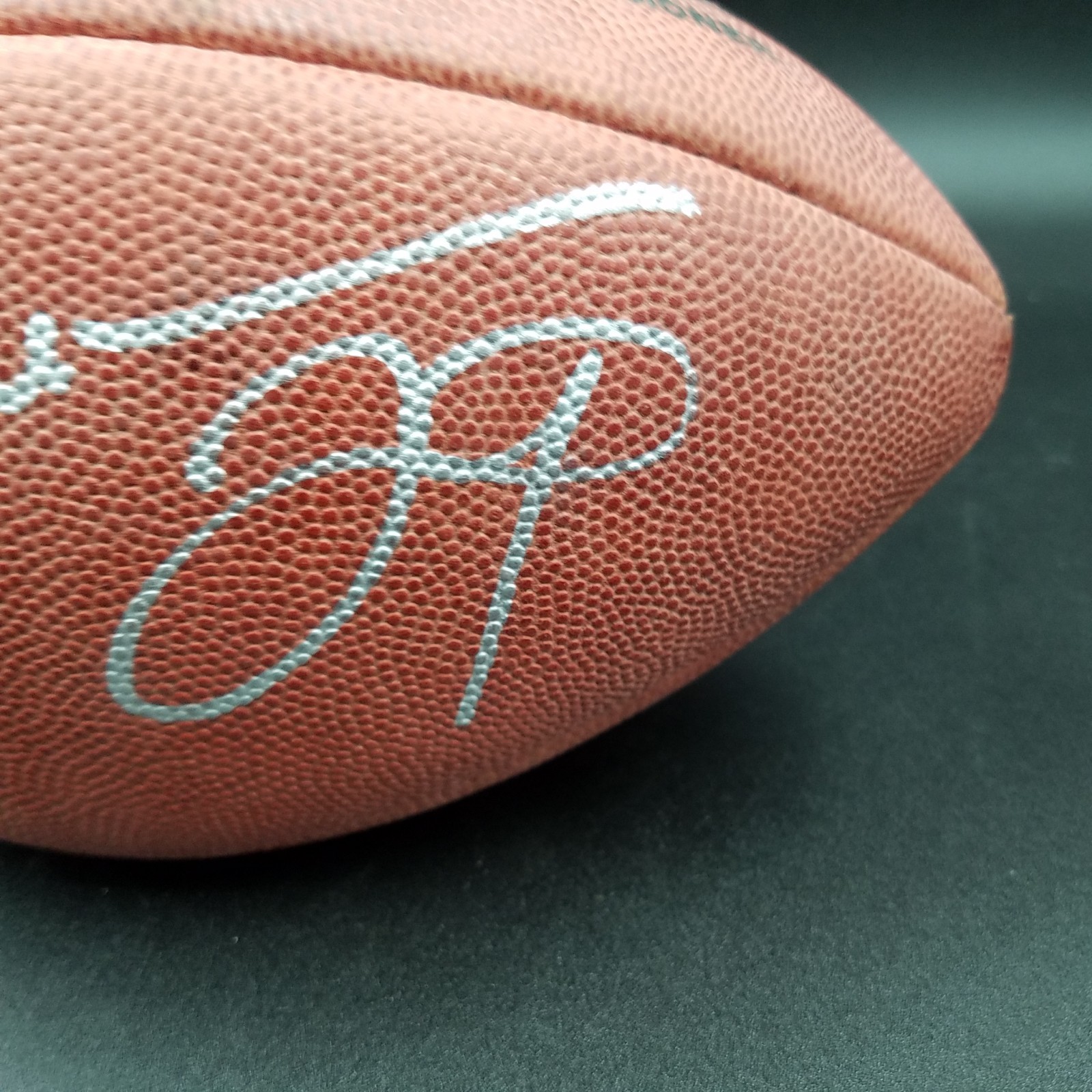 Eric Dickerson Signed Wilson Official Football Silver Marker Rams Auto Autograph