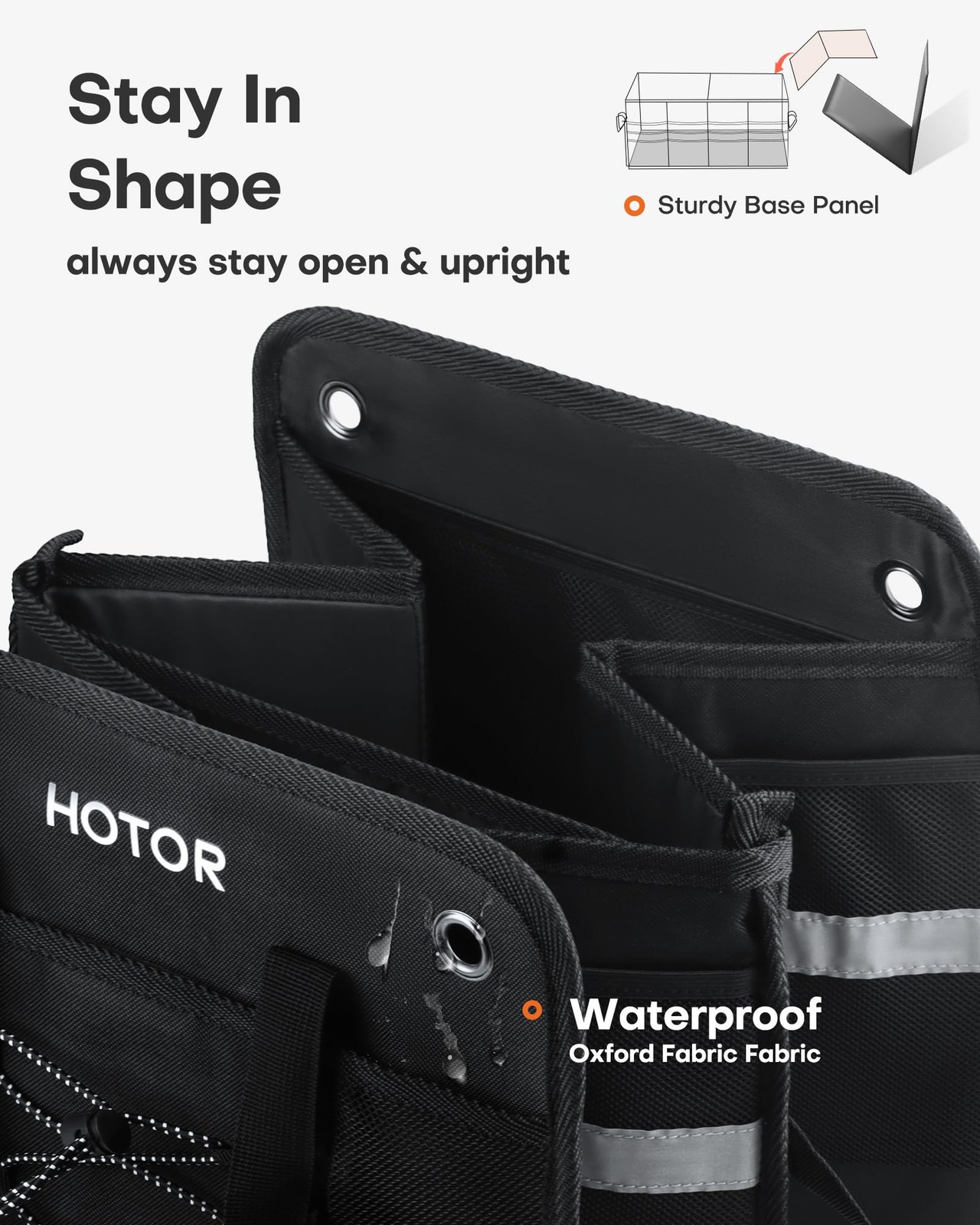 Car Trunk Organizer – Collapsible Storage Box for SUV, Truck, Van, Sedan