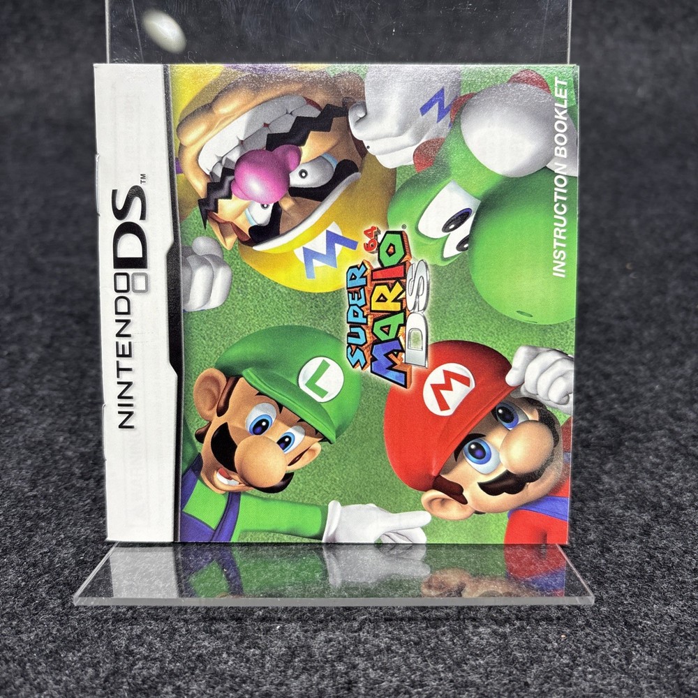 5 DS Mario Games Case And Manual ONLY Bundle - Authentic Great Condition