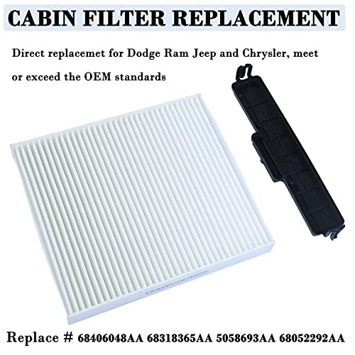 Cabin Air Filter Kit Replacement for Dodge Ram 1500 2500 0.1" x 0.1" x 0.1"