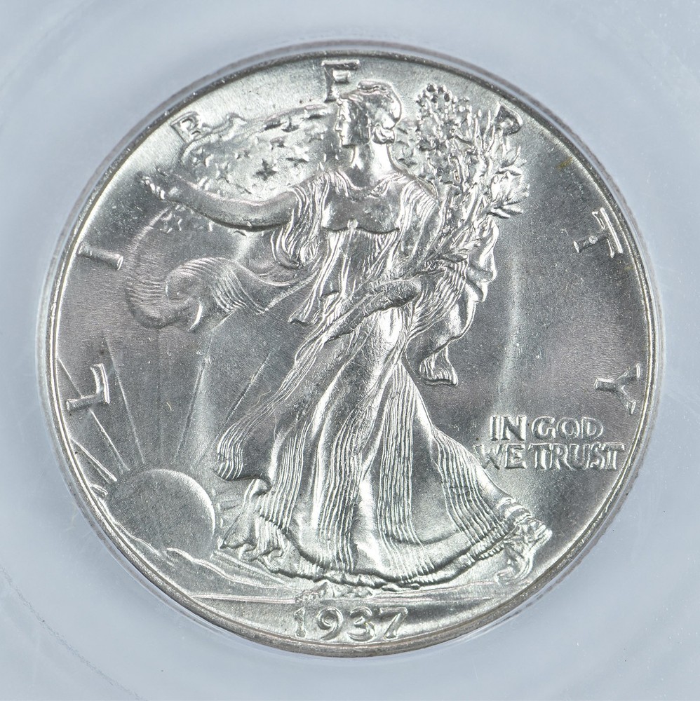 1937 Walking Liberty Half Dollar MS65 ICG