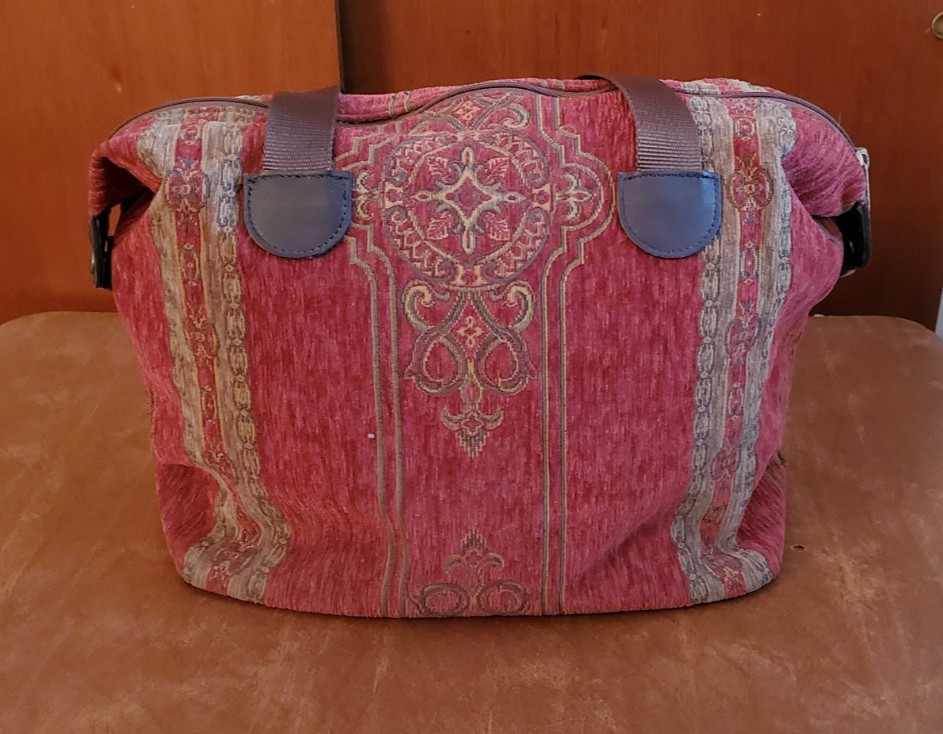 Vintage Showline Inc Custom Tapestry Overnight Weekend Bag Luggage