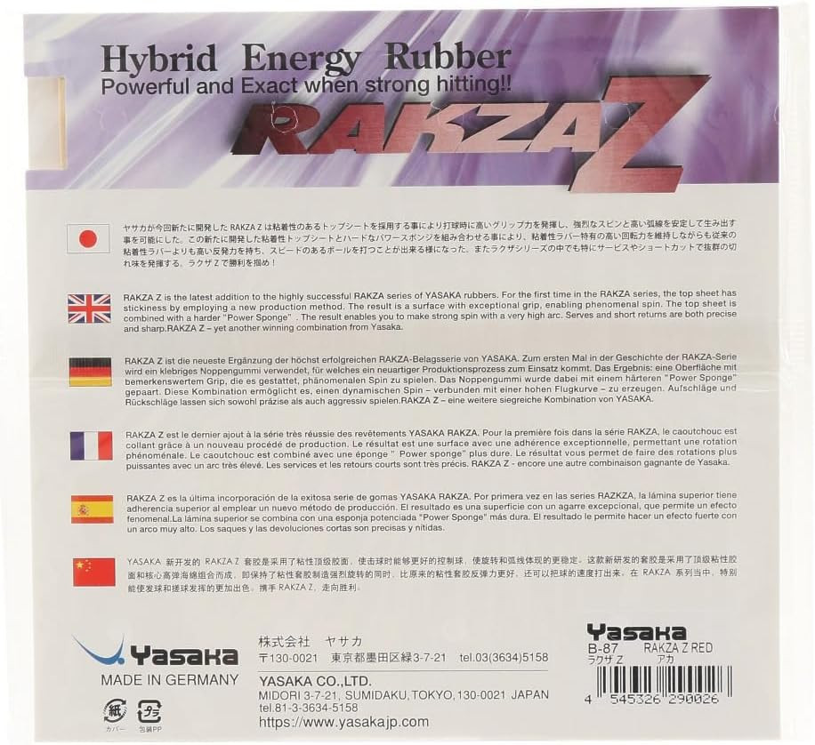 Rakza Z Table Tennis Rubber