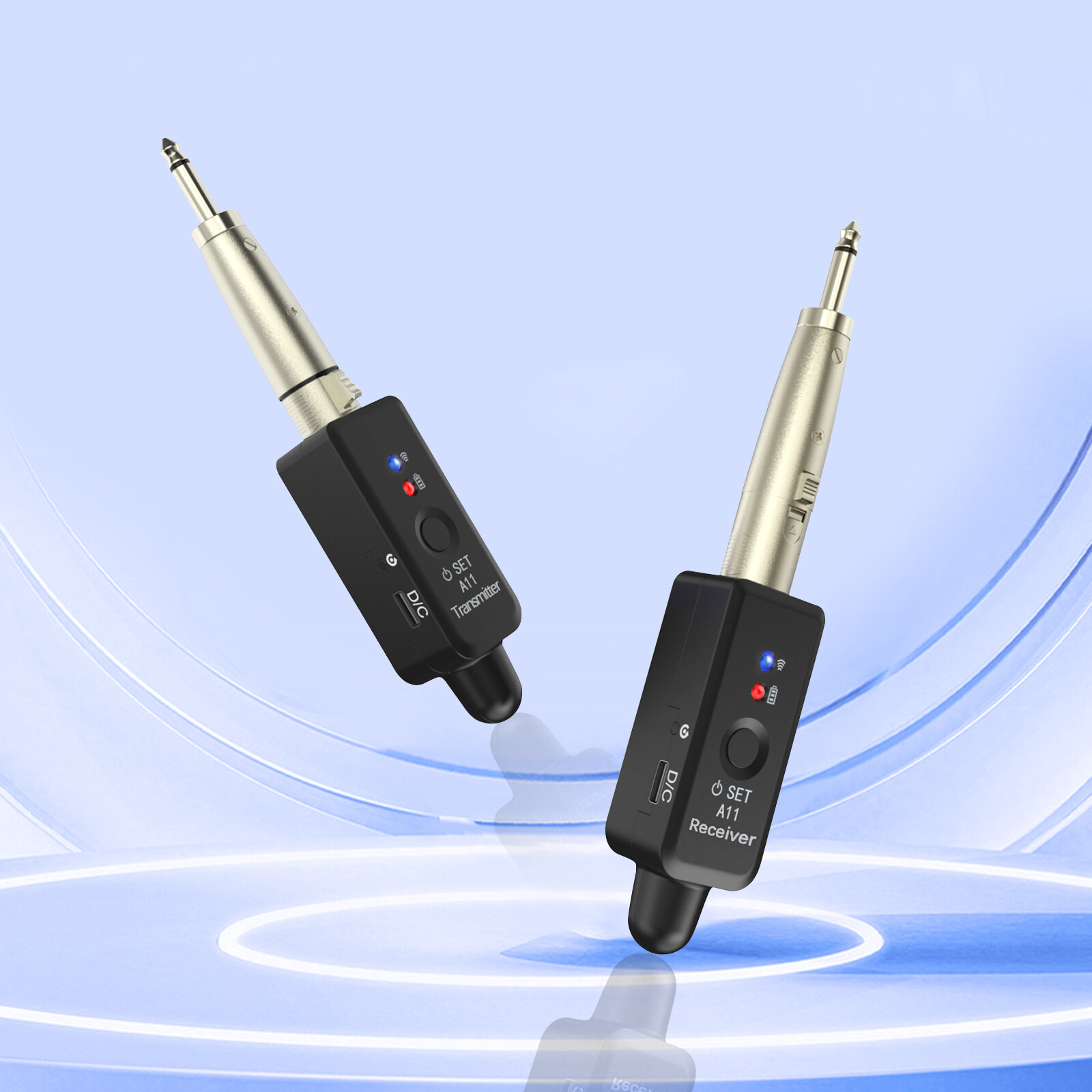 Wireless XLR Microphone System for Dynamic Microphone PA System and Audio Mixer