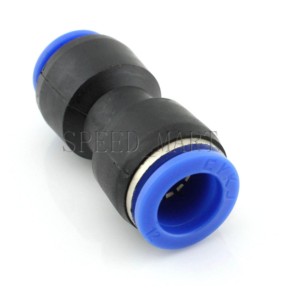 5 Pcs 12mm to 10mm Air Pneumatic Pipe Quick Release Connector Coupler Fitting