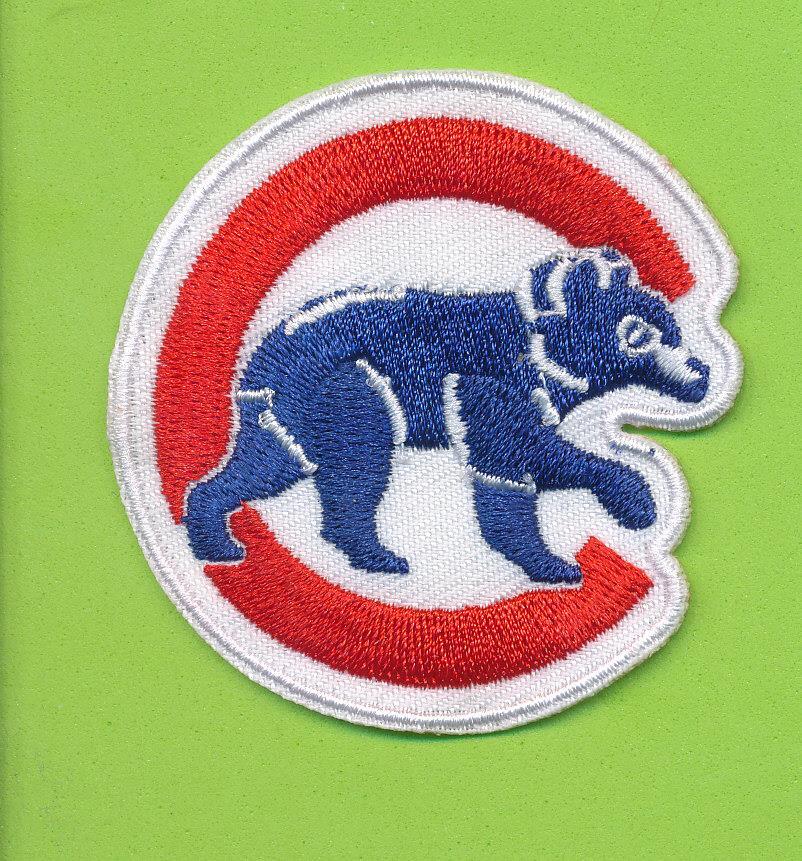 2-1/4"  Circular Embroidered Iron On Patch  - Chicago Cubs
