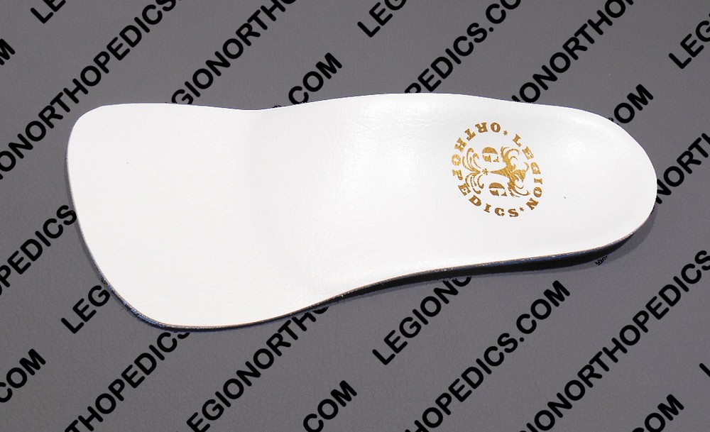 Foot Arch support - Pre-made POLYpropylene size 5 - 13, optional cover flat heel