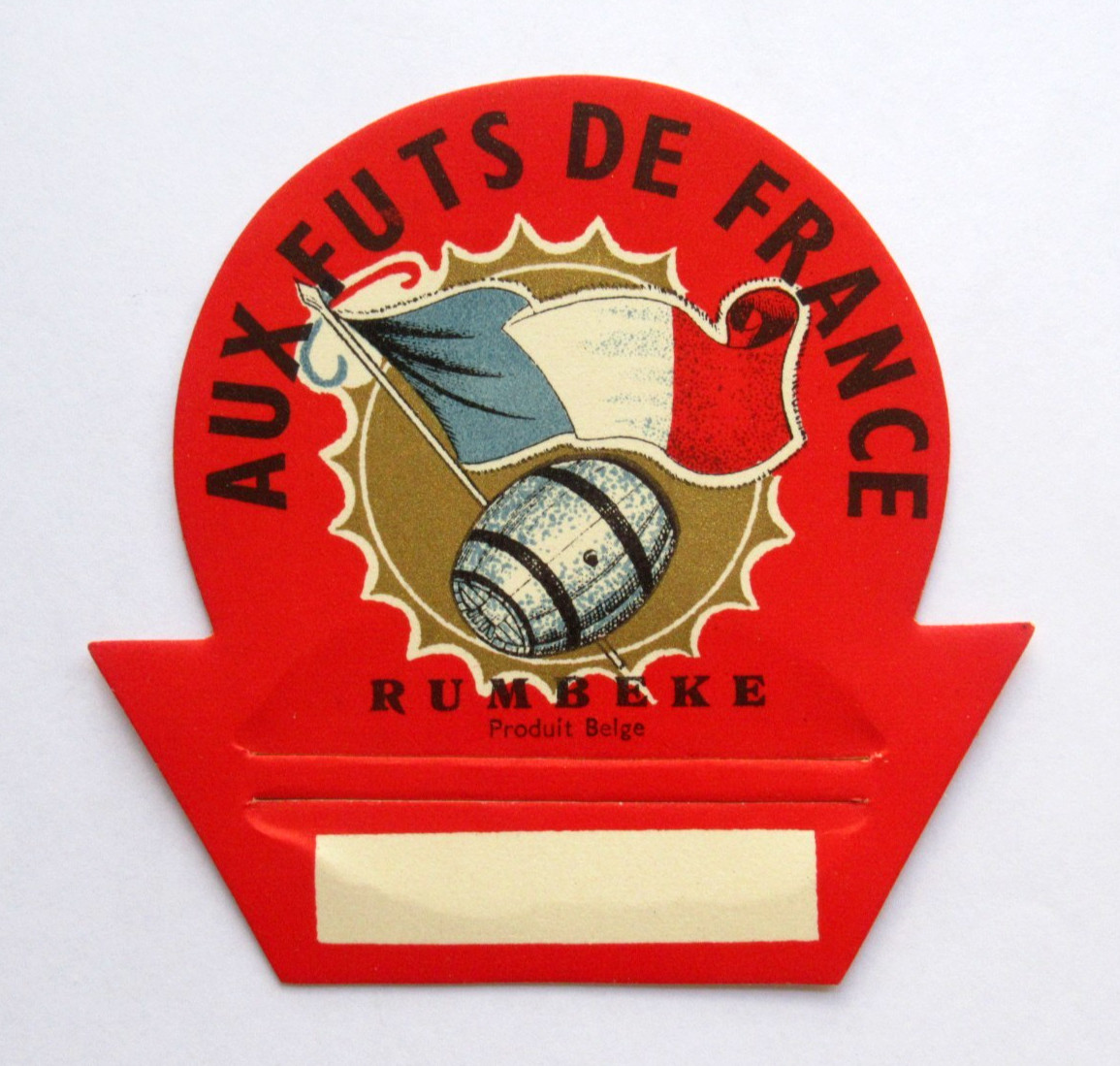 Vintage 1920s Aux Futs De France Bottle Topper Wine Advertising Ephemera Belgium