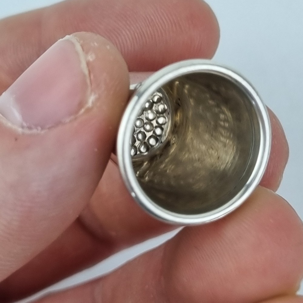 Solid Silver Thimble Inscribed "Margaret Vera" Birmingham 1987 Wilkinson