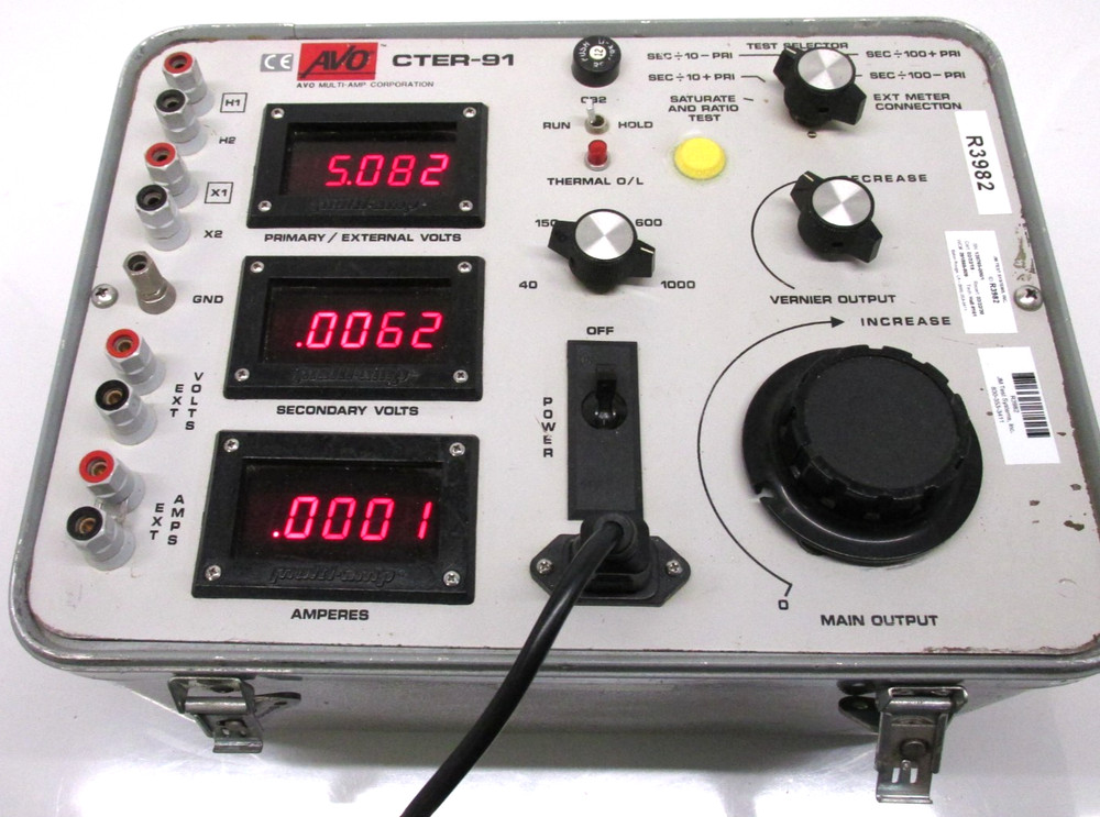AVO Multi-Amp, CTER-91-115 Current Transformer Test Set, RDEQ