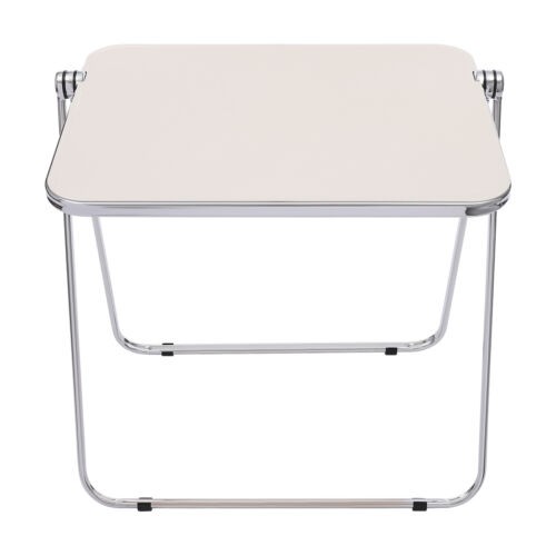 Foldable Acrylic Table, Space-Saving Small Desk Modern Design
