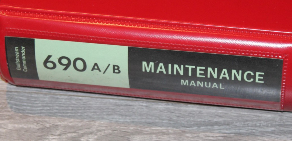 GULFSTREAM COMMANDER 690 A/B MAINTENANCE Manual 1982