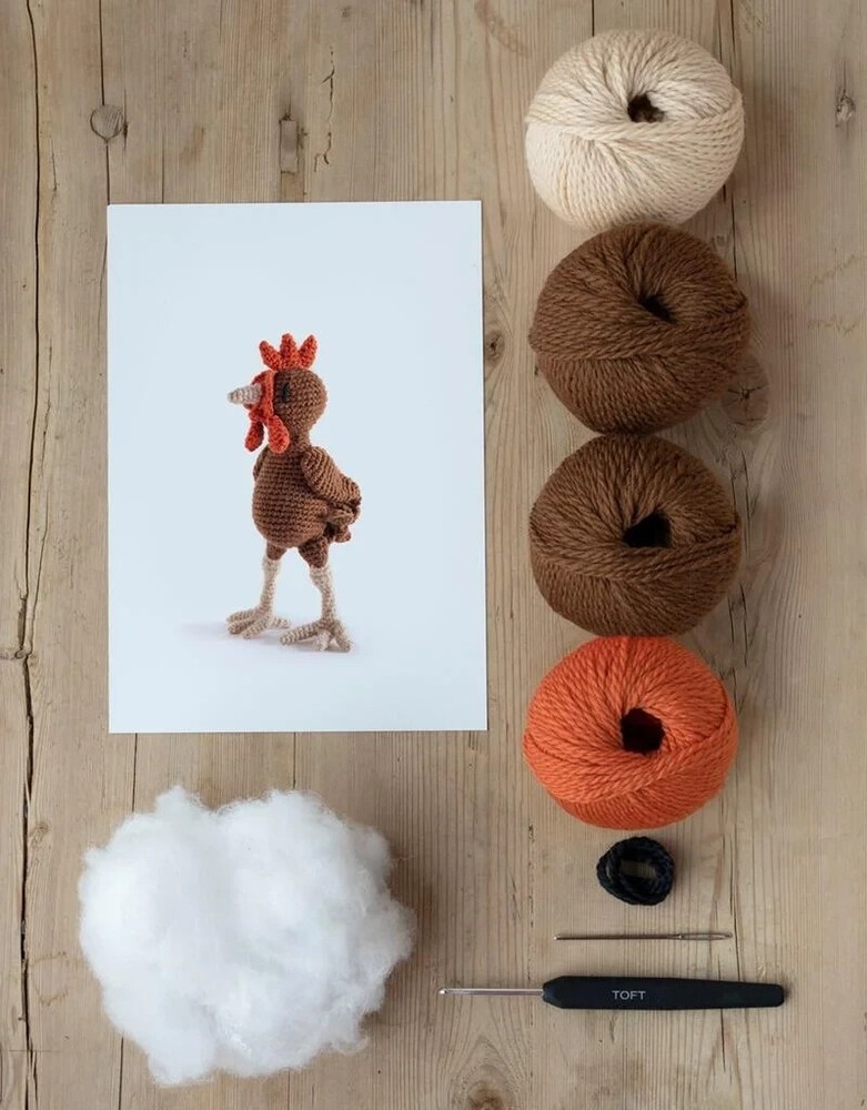 Toft HAZEL THE HEN Crochet Chicken KIT