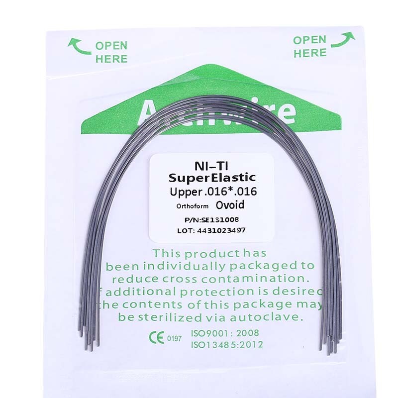 10XDental Heat Thermal Activated Rectangular Orthodontic Arch Wire 016*016 Upper