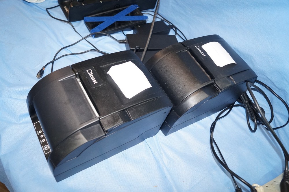 Toast POS Systems Touchscreen Terminal, 6 Handheld System, 3 Printer UNTESTED