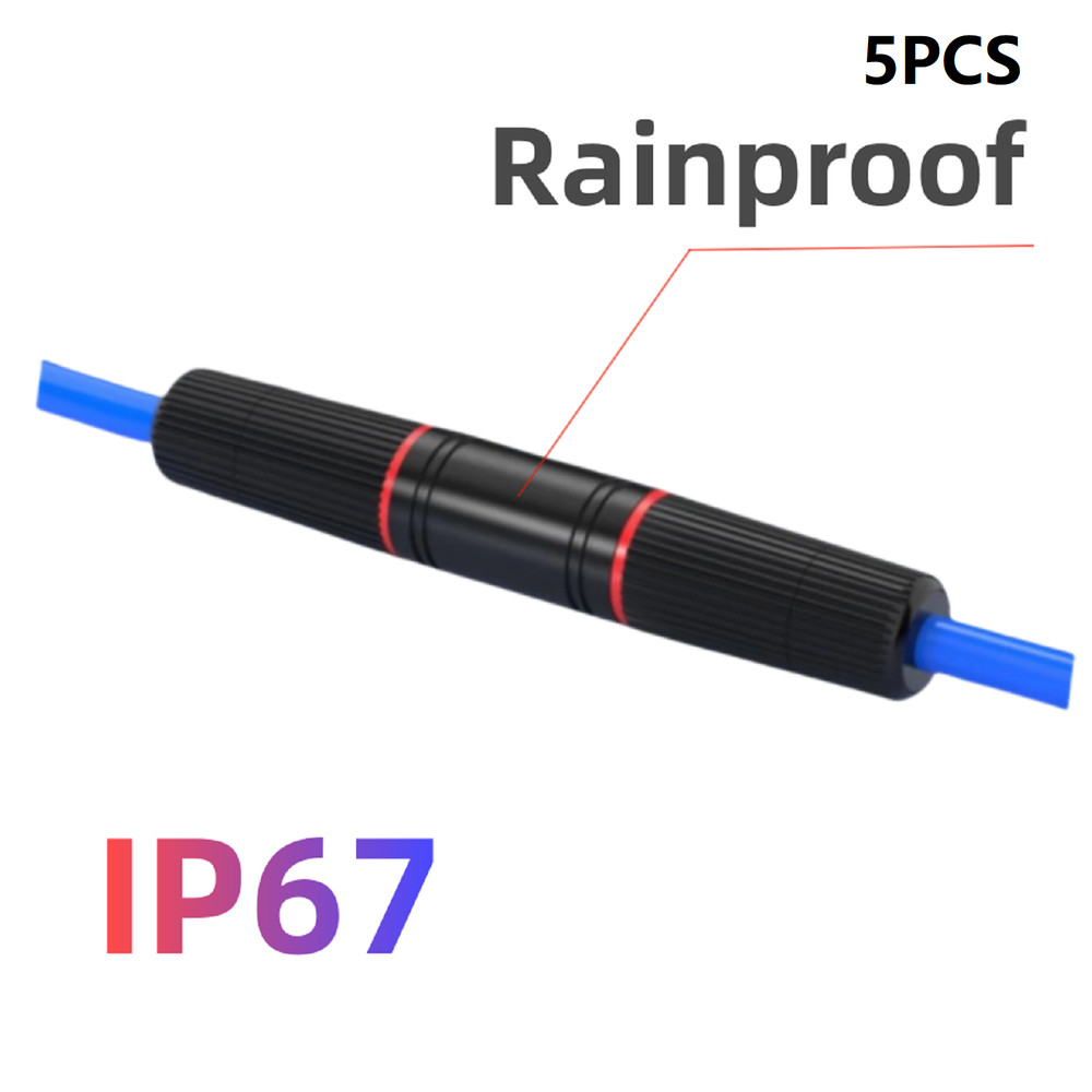 Double Head RJ45 Waterproof Ethernet Network Cable Connector Coupler Adapter B