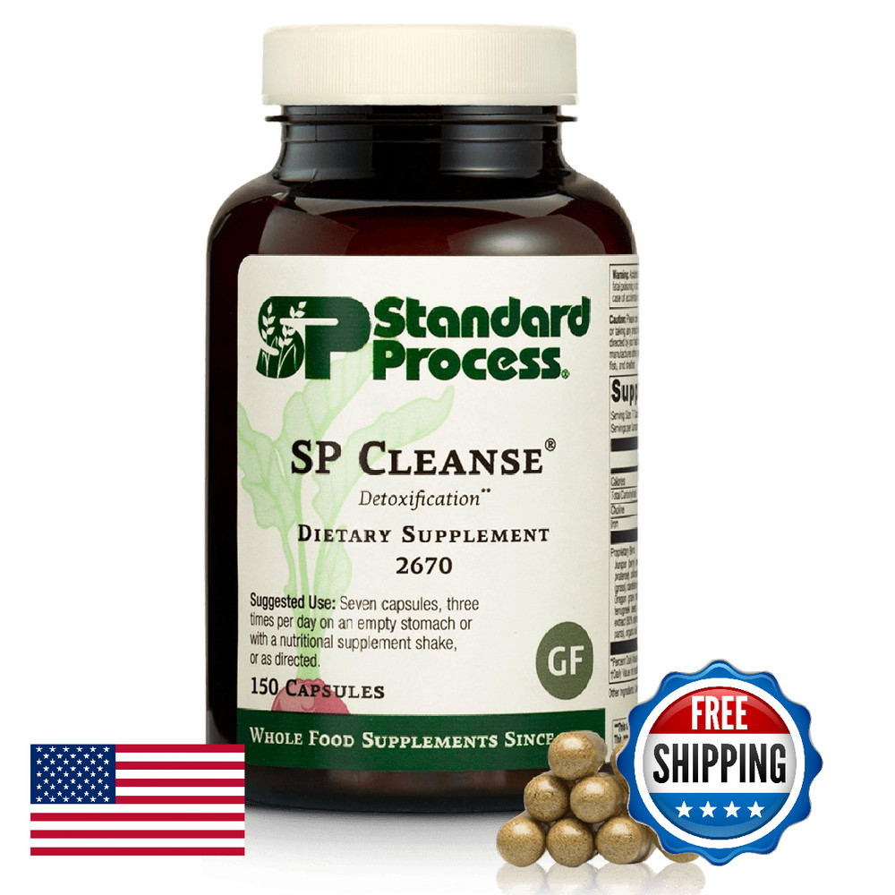 Standard Process SP Cleanse: Kidney, Liver, Gallbladder, Digestive Support - 150