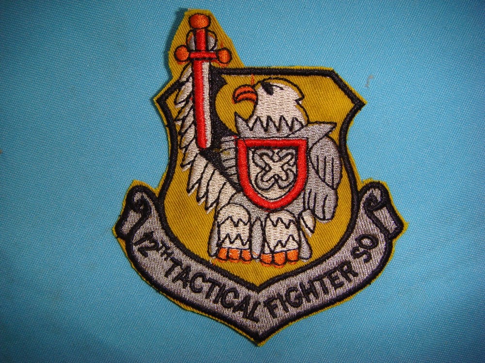 VIETNAM WAR PATCH, USAF 12th TACTICAL FIGHTER SQUADRON  DIRTY DOZEN