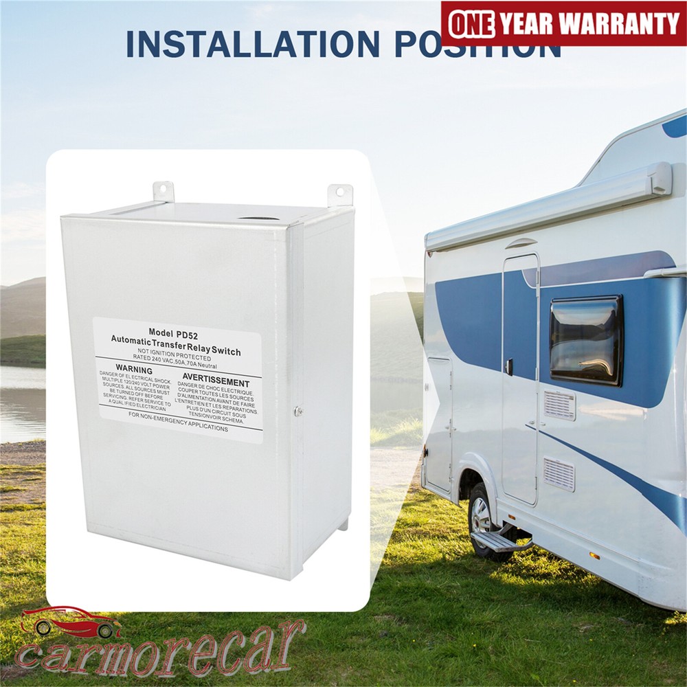 RV Transfer Switch, Automatic Transfer Switch 50 Amp Applied to RV, Speedboats