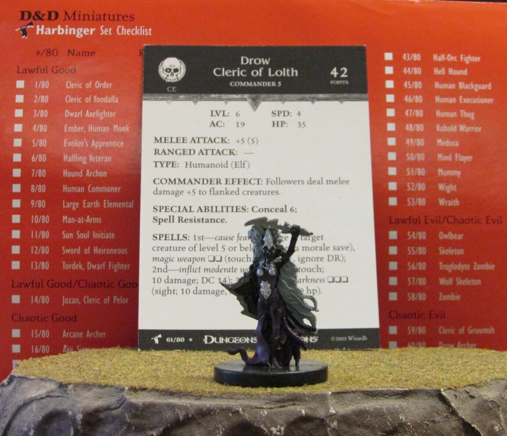 Dungeons and Dragons Miniatures Harbinger - Singles