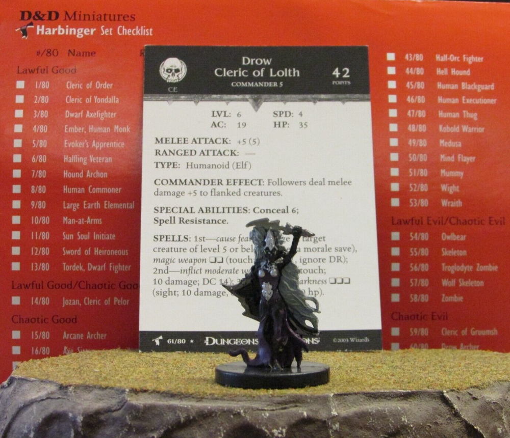 Dungeons and Dragons Miniatures Harbinger - Singles