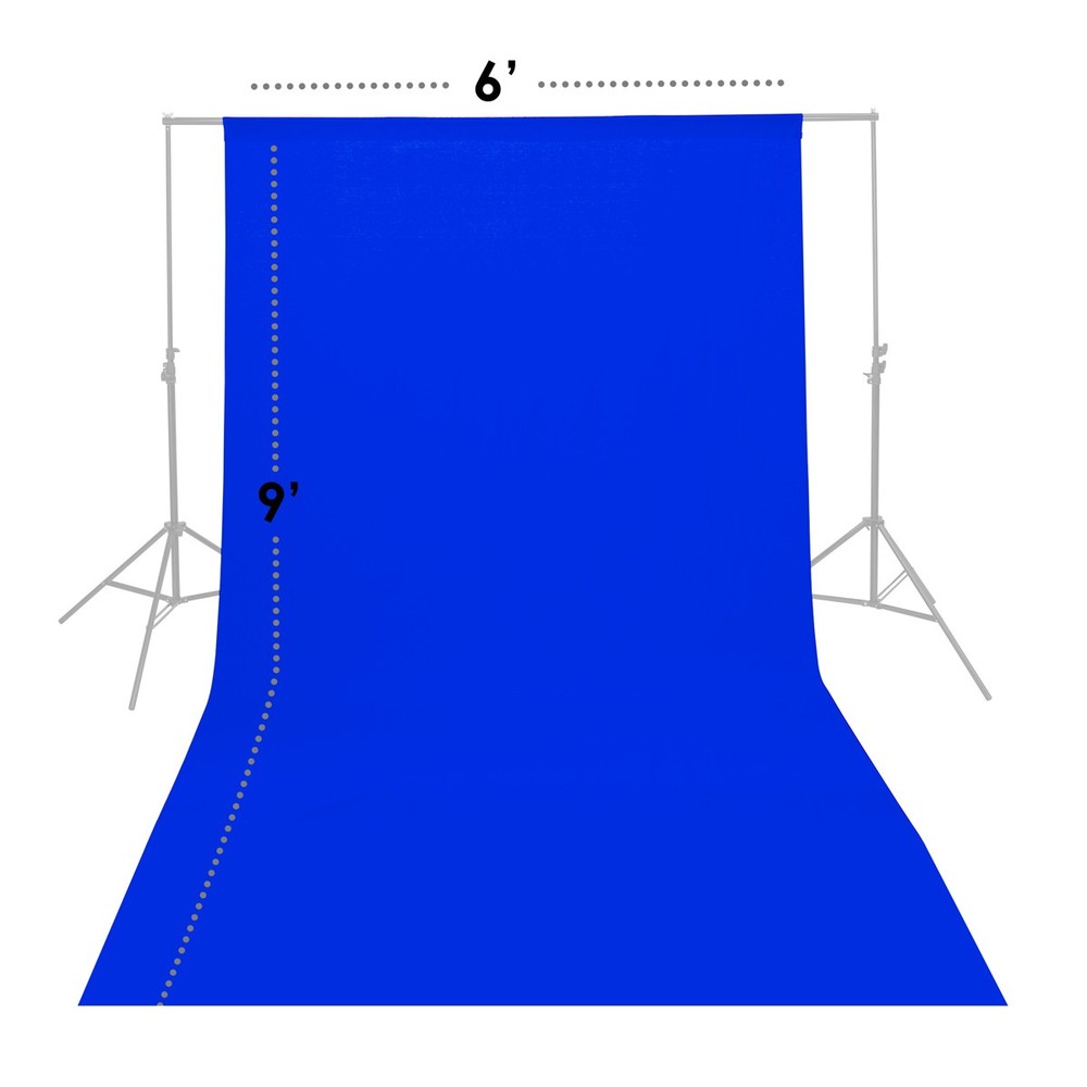 Glow Glow Muslin Backdrop - 6 x 9' (Blue)