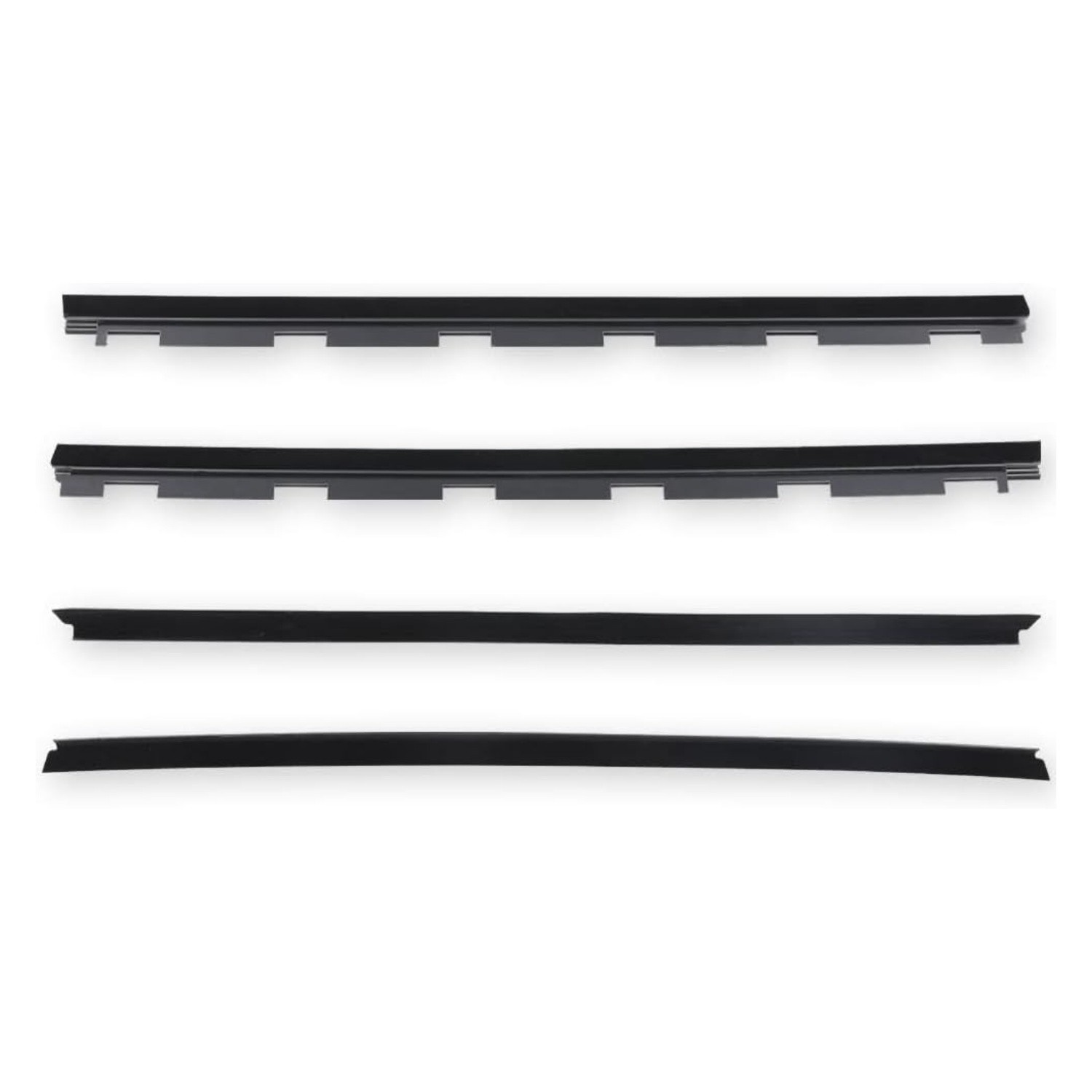 4PCS Fit Chevy Truck Inner & Outer Window Sweep Felt Trim Seal Weatherstrip
