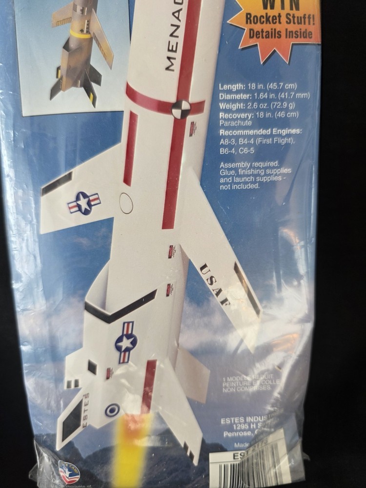 Vintage Estes Model Rocket Menace #2173
