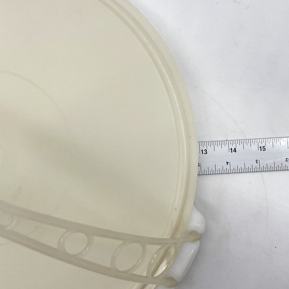 Tupperware 13" White 6 Way Storage/Snack/Veggie Container Removeable Handle/Lid