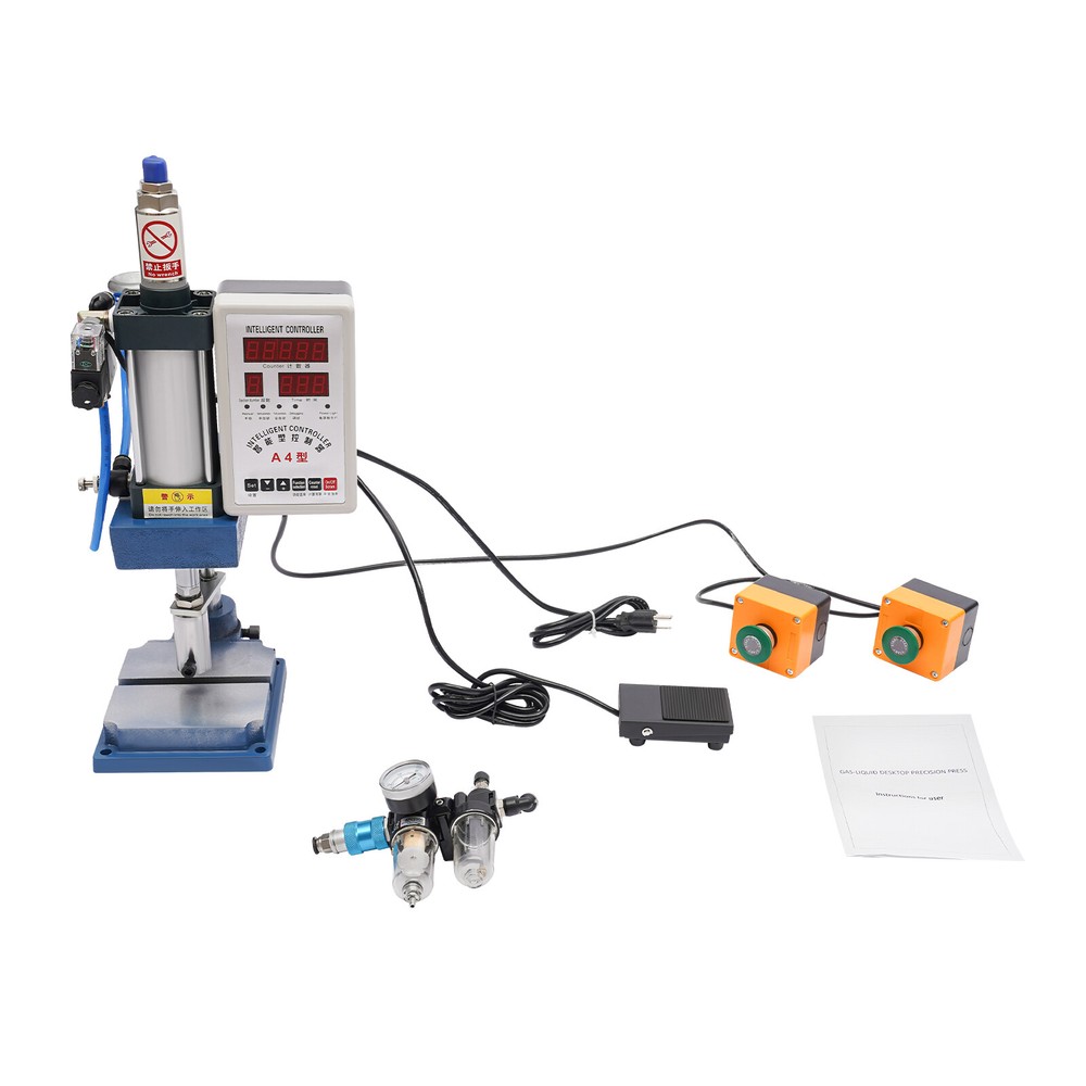 440lb Pneumatic Punch Machine Press Equipment Adjustable with Digital Controller