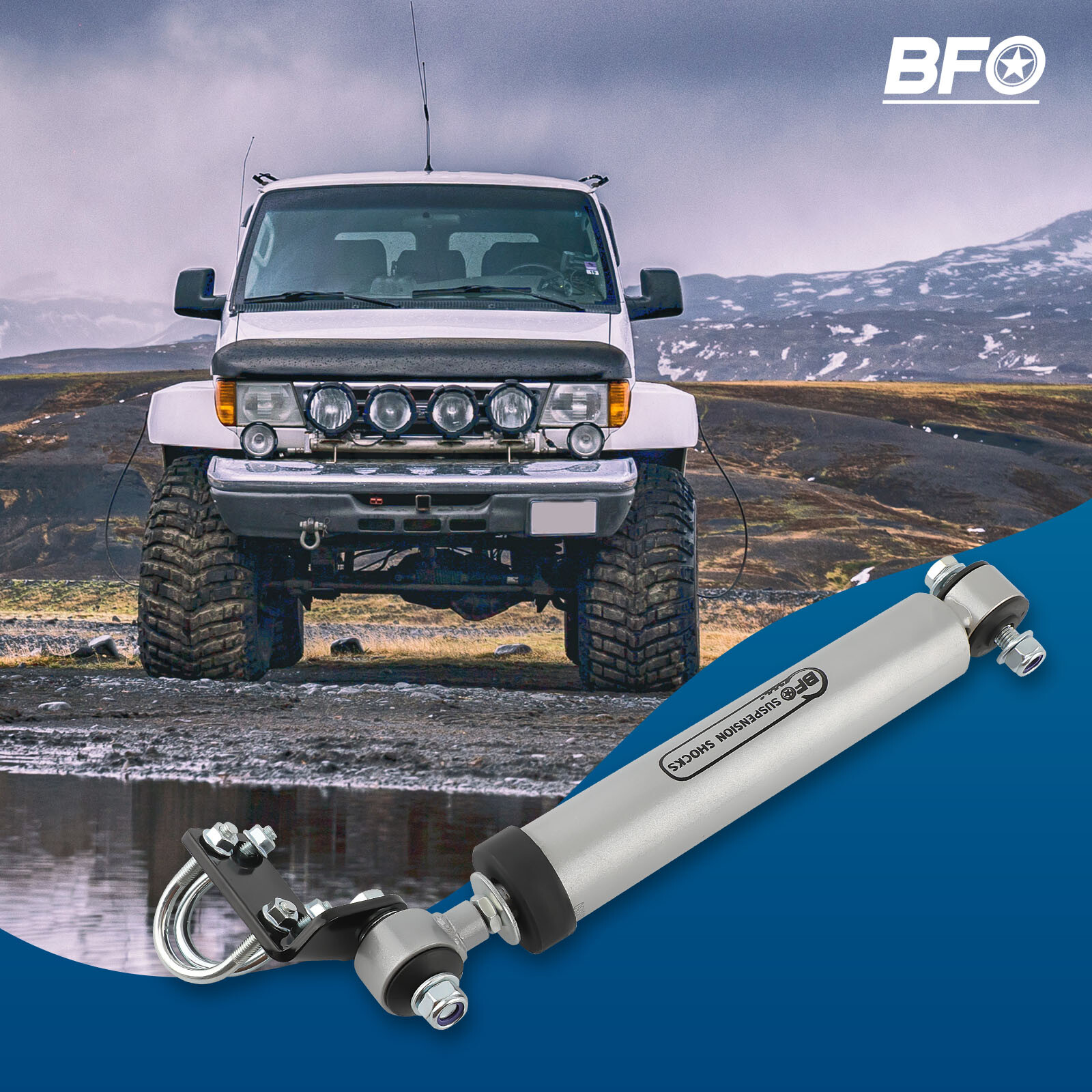 Front Steering Stabilizer Shock For Jeep Wrangler JK Unlimited 2007-2018