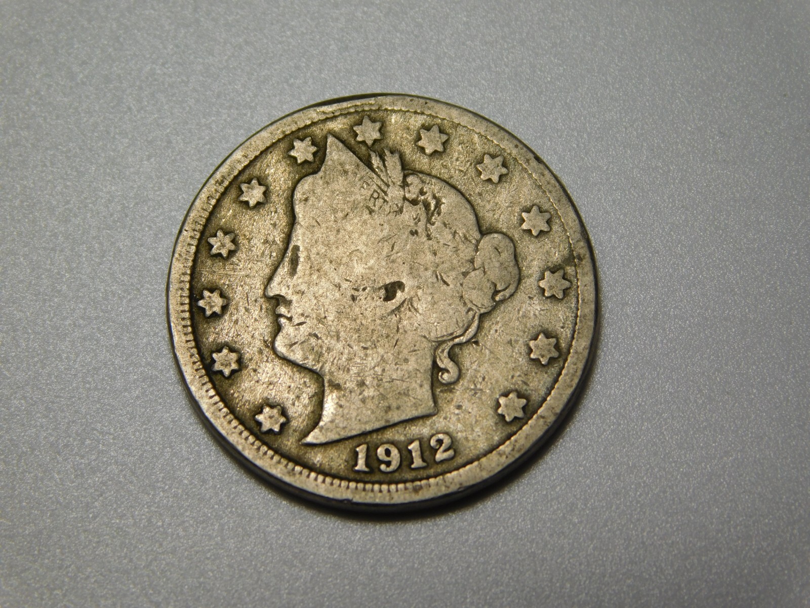 OLD US COIN 1912-D LIBERTY HEAD V NICKEL
