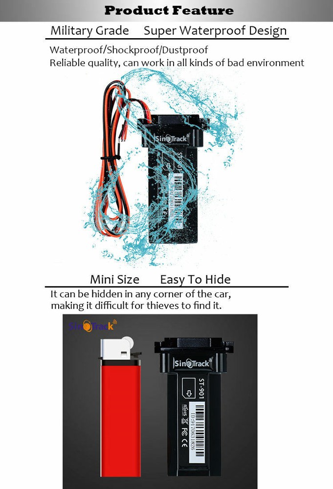 Sinotrack ST-901L 4G LTE - GPS Tracker Kill Switch Waterproof Easy Install
